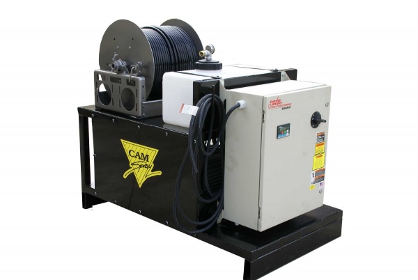 This electric drain jetter was developed for one of the largest packing plants in Canada